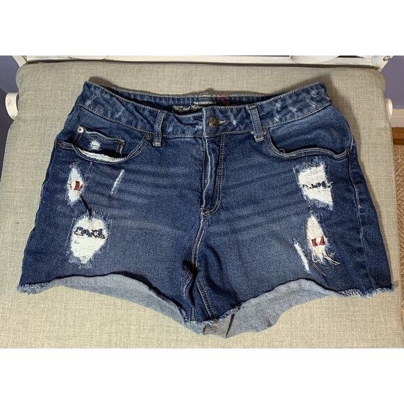 Faded Glory Cut Off Jeans Size 12 Summer Fun - Picture 1 of 3